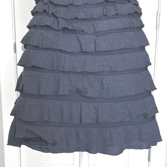 NWT M.S.S.P. Navy Ruffle Bodycon Mini Dress Size S Stretch - Picture 4 of 12